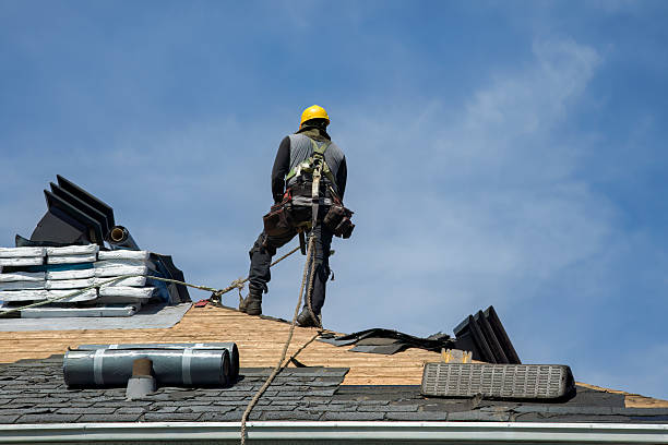 Professional Gutter Installation technician working in Millburn, NJ